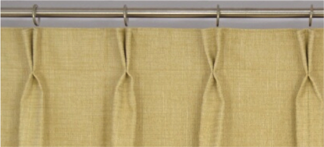 Curtain pinch pleat