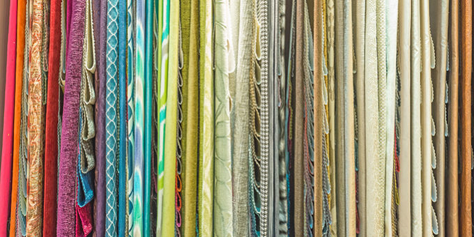 Fabrics in our Showroom